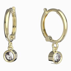 BeKid dětské náušnice 769 Žluté zlato - 585 Diamant