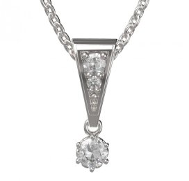 BG zlatý přívěšek 1293 Bílé zlato - 585 Diamant
