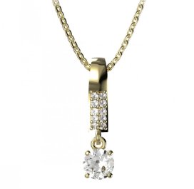 BG zlatý přívěšek  726 Žluté zlato - 585 Diamant