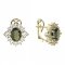 BG  earring 224-R7 oval - Metal: Silver 925 - rhodium, Stone: Garnet