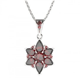 BG přívěs solitérní 409-1 Stříbro 925 - rhodium Granát