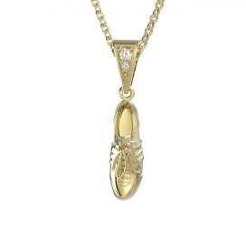 BG zlatý přívěšek Bota 1382 Žluté zlato - 585 Diamant