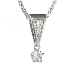 BG zlatý přívěšek 873 Bílé zlato - 585 Diamant
