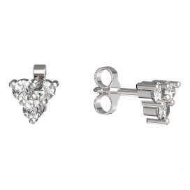 BeKid dětské náušnice 776 Bílé zlato - 585 Diamant