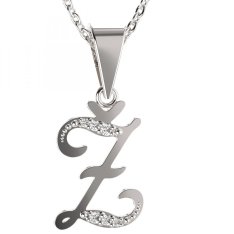 BG zlatý přívěsek písmenko Ž - 1235 Bílé zlato - 585 Diamant