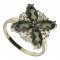 BG ring soliter 408-I - Metal: Silver 925 - rhodium, Stone: Garnet