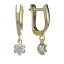 BG zlaté náušnice 870 Bílé zlato - 585 Diamant