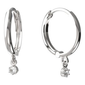 BeKid dětské náušnice 1292 Bílé zlato - 585 Diamant