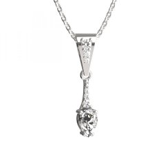 BG zlatý přívěšek  625 Bílé zlato - 585 Diamant