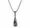 BG pendant drop stone  494-G - Metal: Silver 925 - rhodium, Stone: Garnet