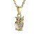 BG zlatý přívěšek - Sova 805 Žluté zlato - 585 Diamant