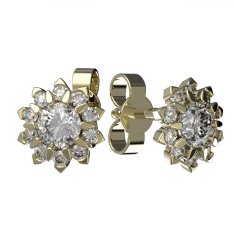 BG zlaté náušnice 987 Žluté zlato - 585 Diamant