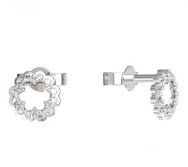 BeKid dětské náušnice 855 Bílé zlato - 585 Diamant