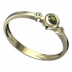 BG vltavínový prsten 550L