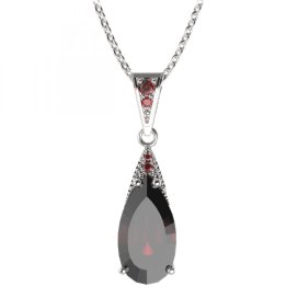 BG přívěs kapka 694-1 Stříbro 925 - rhodium Granát