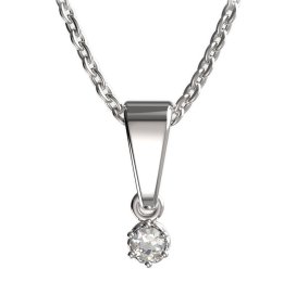 BeKid dětský přívěšek 1292 Bílé zlato - 585 Diamant
