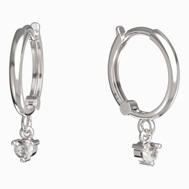 BeKid dětské náušnice 779 Bílé zlato - 585 Diamant