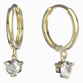 BG zlaté náušnice 783 Žluté zlato - 585 Diamant