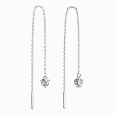 BG zlaté náušnice 781 Bílé zlato - 585 Diamant