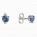 BeKid, Gold kids earrings -782 - Switching on: Puzeta, Metal: White gold 585, Stone: Light blue cubic zircon