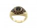 BG prsten vsazeny kameny:granát  226 - Kov: Stříbro 925 - rhodium, Kámen: Granát