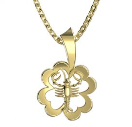 BG zlatý přívěsek 041 rak Žluté zlato - 585