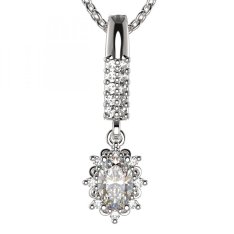 BG zlatý přívěšek  953 Bílé zlato - 585 Diamant