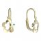 BeKid, Gold kids earrings -832 - Switching on: Brizura 0-3 roky, Metal: Yellow gold 585, Stone: White cubic zircon