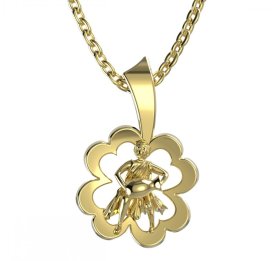 BG zlatý přívěsek 041 vodnář Žluté zlato - 585