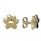 BeKid, Gold kids earrings - - Switching on: Hinge clip D03, Metal: White gold 585