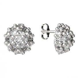 BG zlaté náušnice 992 Bílé zlato - 585 Diamant