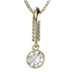 BG zlatý přívěšek  724 Žluté zlato - 585 Diamant