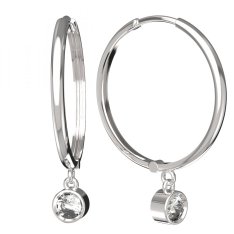 BG zlaté náušnice 771 Bílé zlato - 585 Diamant