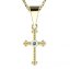 BG zlatý přívěšek křížek 1110 Bílé zlato - 585 Diamant