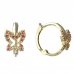 BeKid, Gold kids earrings -1344 - Metal: Yellow gold 585, Stone: White cubic zircon