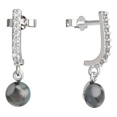 BeKid dětské náušnice 1291 s perlou Bílé zlato - 585