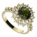 BG prsten 096-Z kulatého tvaru - Kov: Stříbro 925 - rhodium, Kámen: Granát