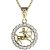 Zlatý přívěsek znamení Střelec s diamantem, žluté zlato 585 – 044 (ZD34044L1)