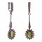 BG earring oval 516-B93 - Metal: Silver 925 - rhodium, Stone: Garnet