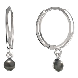 BeKid dětské náušnice 1290 s perlou Bílé zlato - 585