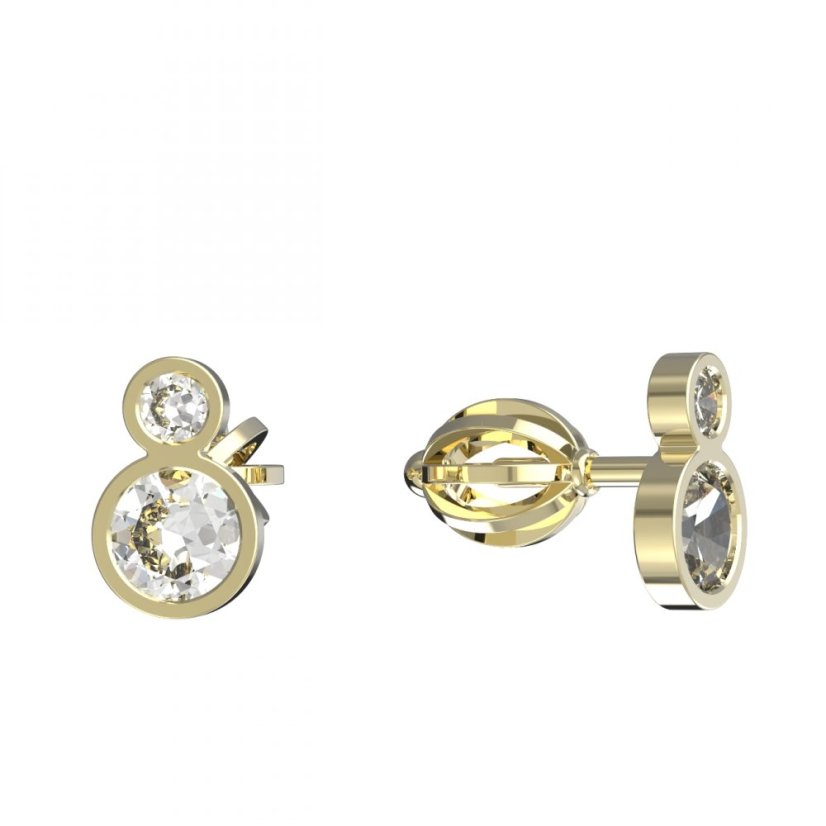 BeKid dětské náušnice 864 Bílé zlato - 585 Diamant