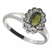 BG ring oval 433-I - Metal: Silver 925 - rhodium, Stone: Garnet
