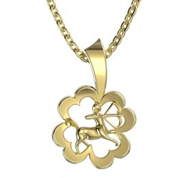 BG zlatý přívěsek 041 střelec Žluté zlato - 585