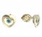 BeKid, Gold kids earrings -848 - Switching on: Brizura 0-3 roky, Metal: Yellow gold 585, Stone: White cubic zircon