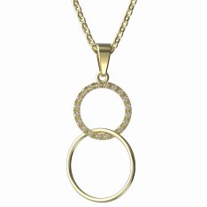 BG zlatý přívěšek kruh  1163 Žluté zlato - 585 Diamant