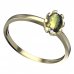 BG vltavínový prsten 560C - Kov: Žluté zlato 585, Kámen: Vltavín