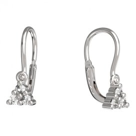 BeKid dětské náušnice 773 Bílé zlato - 585 Diamant