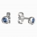 BeKid, Gold kids earrings -101 - Switching on: Puzeta, Metal: White gold 585, Stone: Light blue cubic zircon