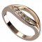BG zlatý diamantový prsten 462 - Kov: Žluté zlato 585, Kámen: Diamant lab-grown