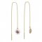 BeKid, Gold kids earrings -987 - Switching on: Brizura 0-3 roky, Metal: Yellow gold 585, Stone: White cubic zircon